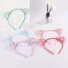 Tbestmax 12 Cat Ear Headbands Cute Flower Cat Headwear for Women and Girls Cat Costume Cosplay Daily Decorations Bunny Bow Headwear