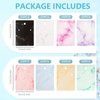 800 Pieces Earring Cards Marble Design Jewelry Display Card Holder Set, 200 Pieces 8 Colors Earring Cards 200 Pieces Self-Seal Bags and 400 Earring Backs for DIY Jewelry, Classic Style