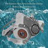 Respirator Mask, Half Face Cover Gas Mask with Safety Glasses Reusable Professional Breathing Protection, for Painting, Organic Vapor, Welding, Polishing, Woodworking and Other Work Protection