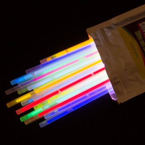 Astro Glow - Glow In The Dark Drinking Straws - 25 Pack in 9 Bright Assorted Colors - Glows up to 8 Hours - Perfect Accessory for Any Kids or Adult Party