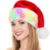 tgosomt Santa Hat, Light up Christmas Hat with LED Lights, Flashing Santa Hat for Adults/kids/Baby (Kid)