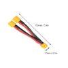 FLY RC 2pcs XT60 Parallel Battery Connector Cable Extension Y Splitter for DJI Phantom RC Mode Helicopter Quadcopter
