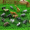 Flormoon 16Pcs Mini Animals Figures, Realistic Wild Animals Toys for Cupcake Toppers, Learning Educational Toys, Birthday Party Favors Gift for Kids Toddlers