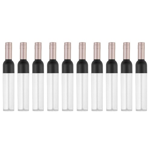 BesYouSel Empty Lip Gloss Tubes 5ml Clear Wine Shaped Lip Gloss Tube Plastic Mini Refillable Lip ...