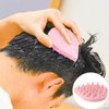 GANPUB Pink Scalp Massage Brush, Silicone Hair Massager, Dry Shampoo, Curly and Straight Hair Brush, Shower Brush, Massage and Reduce Dandruff Styling Tools and Appliances
