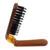 Travel Folding Hair Brush - Portable Pocket Boar Bristle Brush for Men, Women, and Kids - Restore Shine to Thin, Thick, Curly, Straight, Wet, Dry Hair