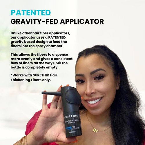 Hair Building Fibers, 15G, with BONUS Pump Applicator, Hairline Comb and 3 Nozzles, Hair and Hairline Filler Kit For Men and Woman (Dark Brown)