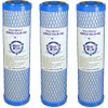 KleenWater Carbon Block Water Filter Replacement Cartridges, Compatible with OmniFilter CB1 and CB3, Made in the USA, Pack of 3