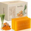 2 PCS Natural Vietnamese Turmeric & Lemongrass Soap Bar, Mosquito Repellent Soap, Turmeric Soap For Face and Body, Back Acne Bath Body Soap, Anti-Acne Cleansing, Christmas Gift for Men, Women, Teen