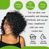 Gowit Gogo Curl Crochet Hair 8 Inch 6 Packs Short Curly Water Wave Crochet Hair for Black Women Beach Curl Ocean Wave Crochet Hair Deep Twist Synthetic Braiding Hair(8 inch,1B)