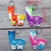 30 Packs Rainbow Bulk Cute Llamas Alpaca Mini Pop Fidget Keychain Bubble Gift for Adult Boy Girl Kids Party Favors , Durable Stress Relief Students Classroom Prize Supplies