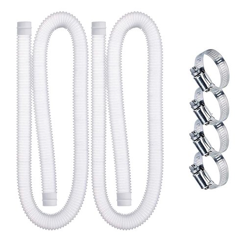 Swimming Pool Replacement Hoses,1.25in Diameter Pool Filter Pump Replacement Hoses(2pcs),Premium Quality Kinkproof PE, Compatible with Pump 330 GPH, 530 GPH, and 1000 GPH.(59”Length)