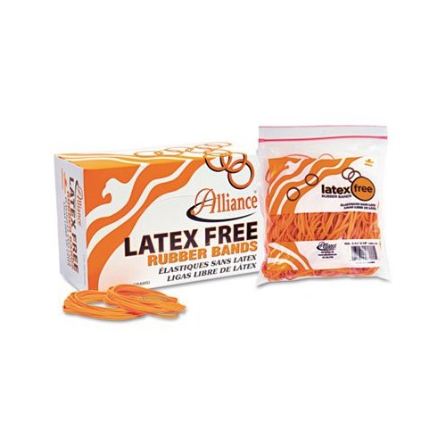 Non Latex Orange Rubber Bands, Size 19, 3-1/2 x 1/16, 1750/Box, Sold as 1 Box