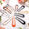WILLBOND 10 Pieces U Shaped Hairpin French Hair Pin Chignon Pin Hair Fork Sticks Celluloid Acetate Tortoise Shell Hair Pin Updo for Women