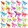 100 Packs Bulk Horse Push Rainbow Bubble Mini Pop Fidget for Boy Girls Kids, Birthday Party Favors Supplies Classroom Summer Student Prize Gifts