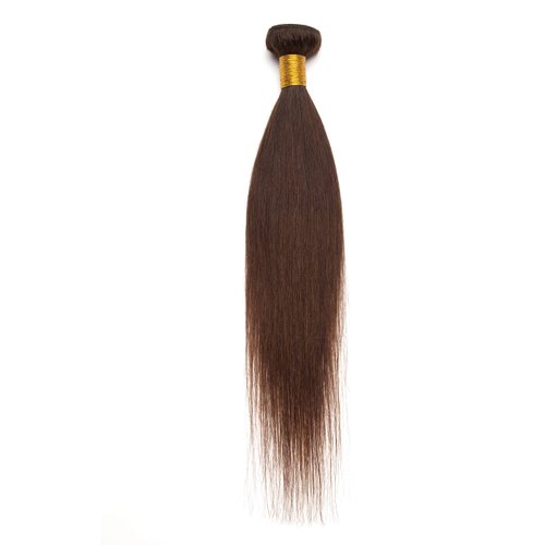 Benehair Human Hair Bundles 14 Inch Straight Bundles Human Hair 1 Bundle Brazilian Hair Bundles Dark Brown 100% Unprocessed Virgin Long Remy Weave Hair Extensions #2 100g