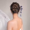 KALLORY Flower Hair Stick Ancient Style Tassel Hair Stick Pendant Updo Hair Accessory