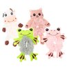 Beatifufu 4pcs Stuffed Animal Hair Ties Hair Ribbons Hair Ring Hair Scrunchies Ring Scrunchy Hair Bands Scrunchy Hair Tie Hair Ropes Hair Accessories Girl Child Plush Belt Cartoon