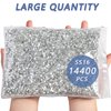 Beadsland Flatback Rhinestones Bulk,14400pcs Crystal Rhinestones for Nails Crafts DIY Decoration, Crystal, SS16, 3.8-4.0mm