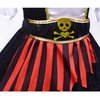 ZZIHAN Girls Pirate Costume Kids Pirate Princess Dress Pirate Accessories Hat HairBand Eye Patch Belt Pirate Gems Treasure Toys Birthday Party Favor Gift Christmas Halloween Cosplay Costumes 6-7Years