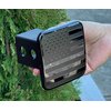 eVerHitch 2 Inch Trailer Hitch Cover Plug with Metal American Black Flag Fit for Any 2" Hitch Receivers