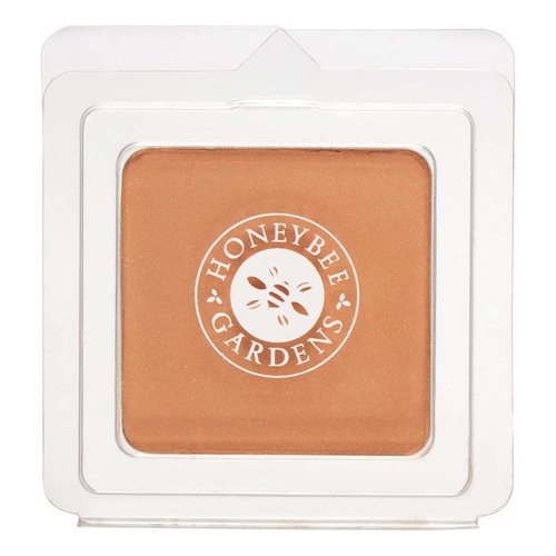 Honeybee Gardens Pressed Mineral Powder Foundation Refill, Sundance, Deep Tan/Mocha, Adjustable Coverage, Natural Finish, With Botanical Extracts And Vitamin E, 7.5g