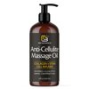 Anti Cellulite Massage Oil and Sore Muscle Body Oil | Massage Oil for Massage Therapy | Collagen and Stem Cell Skin Tightening Cellulite Cream and Massage Lotion for Women 8 Fl Oz by M3 Naturals