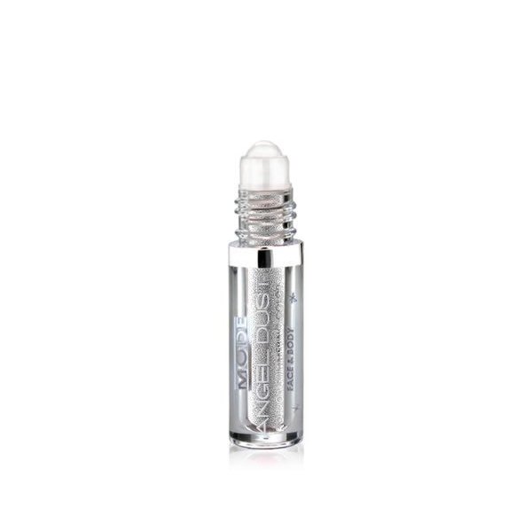 MODE Angel Dust Roll On Shimmering Eyeshadow Color MOONBEAM Metallic Silver Platinum Pearl, Natural Skincare Loose Mineral Powder Pigments, Spill Proof Bottle, Cruelty Free, Vegan, Made in USA