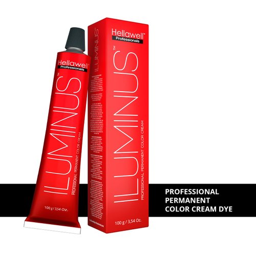 ILUMINUS Hair Dye, professional permanent hair color cream with Niacinamide and Milk Protein to get a repaired and colored hair with intense color shiny and silky (7.11 Intense Ash Blonde)