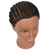 QACIEH 100% Human Hair Mannequin Head for Hairdresser Practice Styling Braiding Manikin Cosmetology Doll Training Head with Stand
