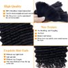 Luxnovolex Braiding Human Hair 100g 18 Inch Natural Color Deep Water Wave Bulk Human Hair for Braiding No Weft Brazilian Virgin Curly Human Hair Extensions for Boho Braids