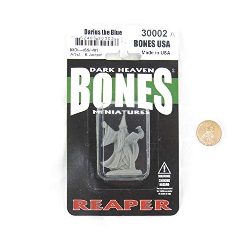Bones USA Darius The Wizard Miniature Figure 25mm Heroic Scale Reaper Reaper Miniatures