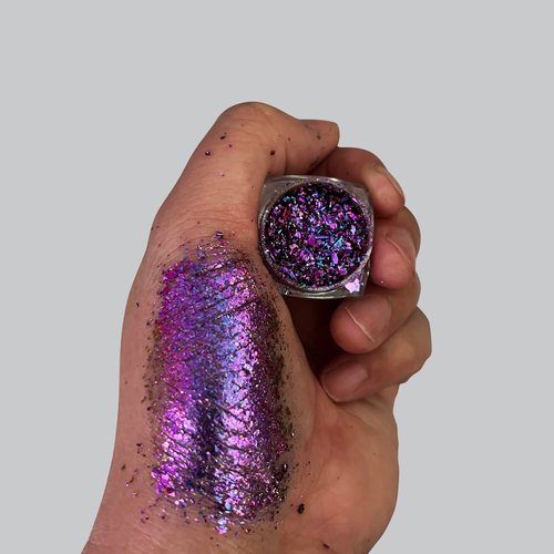 SZDYM Super shine duochrome powder,Colorful neon eye shadow flakes,Multi-Reflective Finishes Makeup,0.26 Grams Pressed Highly Pigmented Minerals (#05)