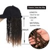AliRobam Hat Wig Short Baseball Cap Wig with Pre-Twisted Ombre Brown Passion Twist Hair Extensions Synthetic Curly Ends Wig Hat Adjustable Black Baseball Hat Wig for Black Women(14inch, T27)