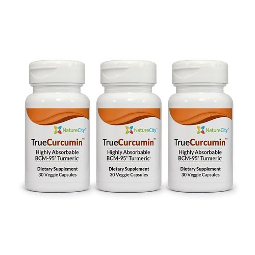 NatureCity True-Curcumin Turmeric Supplement | Non-GMO Tumeric and Curcumin 500mg Curcuma Capsules Vitamin Supplements | Up to 700% Increase in Absorption (90 Day Supply) | Supports Joints