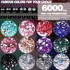 BELICEY 6000Pcs Resin Rhinestones for Crafting 2/3/4/5/6mm Gradient AB Flatback Round Crystal Gems Beads for DIY Nail Art Makeup Crafts Clothes Tumblers Decoration with Tweezers and Picking Pen