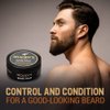 Woody's 2-in-1 Beard Balm, Facial Hair Conditioner and Style Wax, with Coconut Oil, Panthenol, and Natural Beeswax, 2 Oz