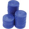 U.S. Toy Poker Chips Card Game (100 Bags), Blue