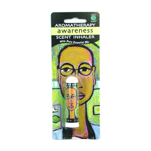 Earth Solutions Aromatherapy Inhaler | Awareness | Personal Essential Oil Diffuser | A Calm Essential Oil Blend with Positive Affirmations | Best Essential Oil