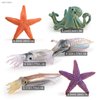 Fantarea Ocean Sea Marine Animal Figures Model Playsets 6 PCS Octopus Squid StarfishFigurine Party Favors Supplies Cake Toppers Decoration Gifts Collection Toys for Kid Boys Girls