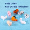 XY-WQ Bath Toys No Hole, for Infants 6-12& Toddlers 1-3, No Hole Bathtub Toys (Animal Ⅱ, 8 Pcs with Mesh Bag)