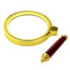 Magnifying Glass 6X + 8X Magnification Magnifier Handheld Magnifier for Science, Reading Book, Inspection.Pack of 2 (Gold)