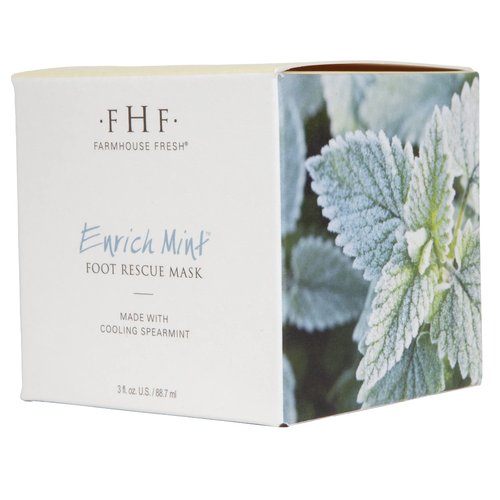 FarmHouse Fresh Enrich Mint Foot Mask, 3 fl. oz.