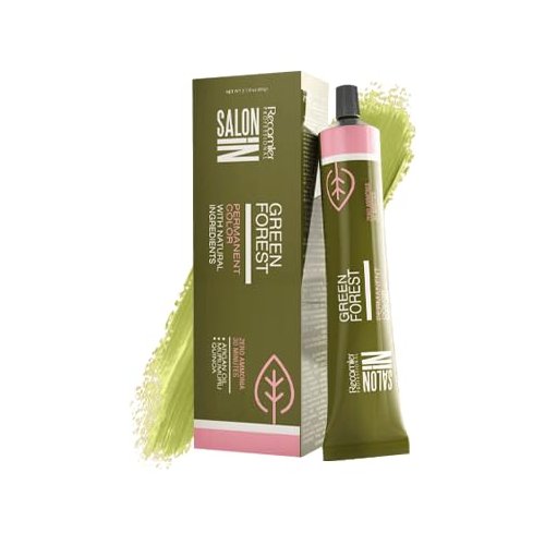 Recamier Professional Salon In Green Forest Permanent Hair Color Cream 2.1 fl.oz., 9.0 Very Light Natural Blonde