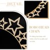 Fashey Star Halo Crown Headband Rhinestone Star Crown Headbands Goddess Halo Crown Costume Party Boho Bridal Wedding Headpiece for Women and Girls (Type B)