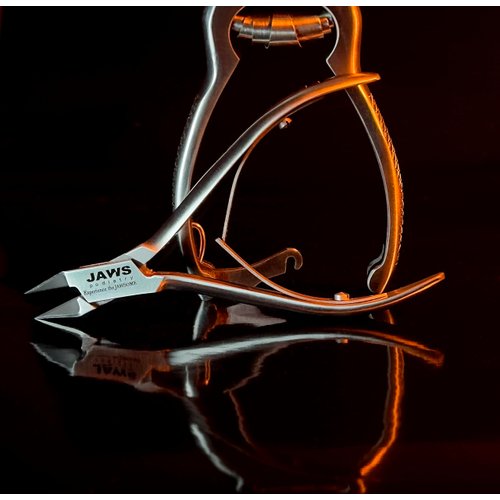 Small Surgical-Grade Toe Nail Clippers - Jaws Podiatry Stainless Steel Double Action Toenail Clippers for Thick Toenails - Ingrown Cuticle Nippers - Manicure Tools - Pedicure Tools