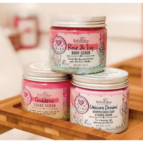Bella & Bear Unicorn Dreams Whipped Bath Soap, SLS Free, Paraben Free, Cruelty-Free, Vegan Body Wash And Shave Cream, 6.7oz