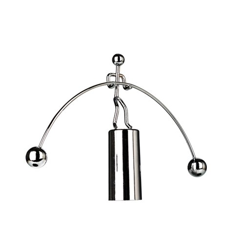 Sunnytech Mini Steel Balance Toy Weightlifter Kinetic Art Balance Toy Balancing Decompressive Science Psychology Home Offic Decor Desk Decor Toy WJ064