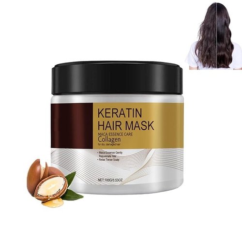 JIMYAUQIN Hair Mask with Collagen, Nourishing Hair Essence Care, 3.5 oz