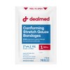 Dealmed 2" Sterile Conforming Stretch Gauze Bandages, 4.1 Yards Latex Free Stretched Dressing Wrap, Medical Non-Adherent Wound Care Mesh Bandages (Box of 12 Rolls)
